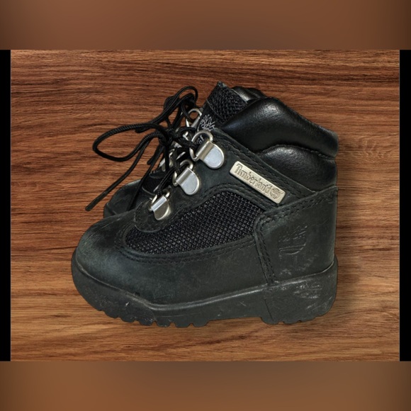 Timberland Toddler Field Boot SZ ￼4 Black - Picture 3 of 9